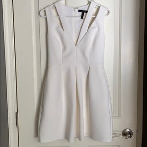 BCBGMaxazria cream cocktail dress